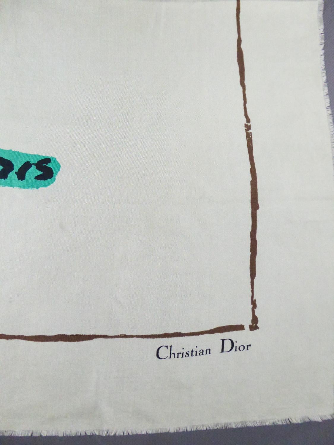 A Christian Dior Square Scarf in Silk named 