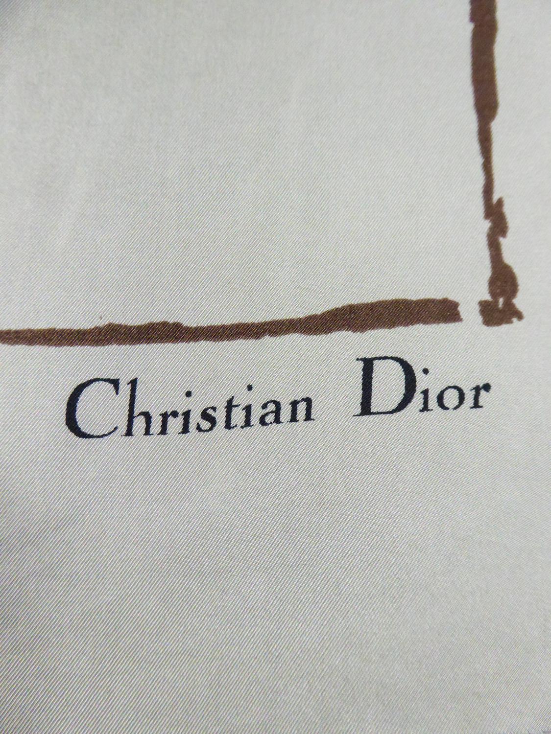 Women's A Christian Dior Square Scarf in Silk named 