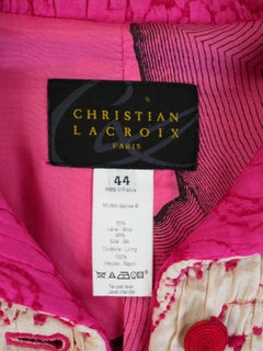A Christian Lacroix jacket in Chocking Pink blistered silk Circa 2000