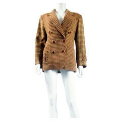 A Christian Lacroix Plaid Wool Jacket Circa 1990