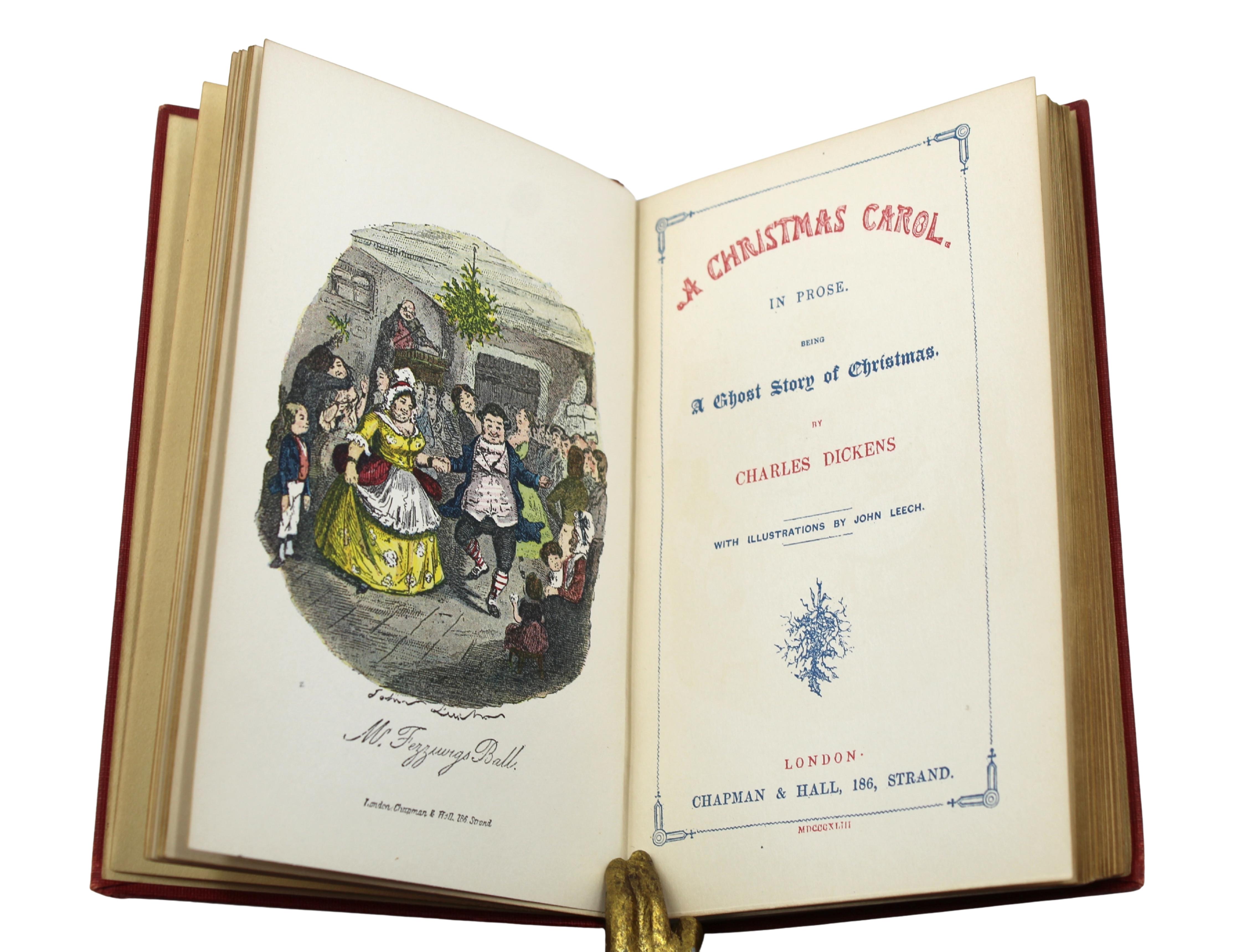 A Christmas Carol by Charles Dickens, Illustrated, Facsimile First Edition, 1914 For Sale 3