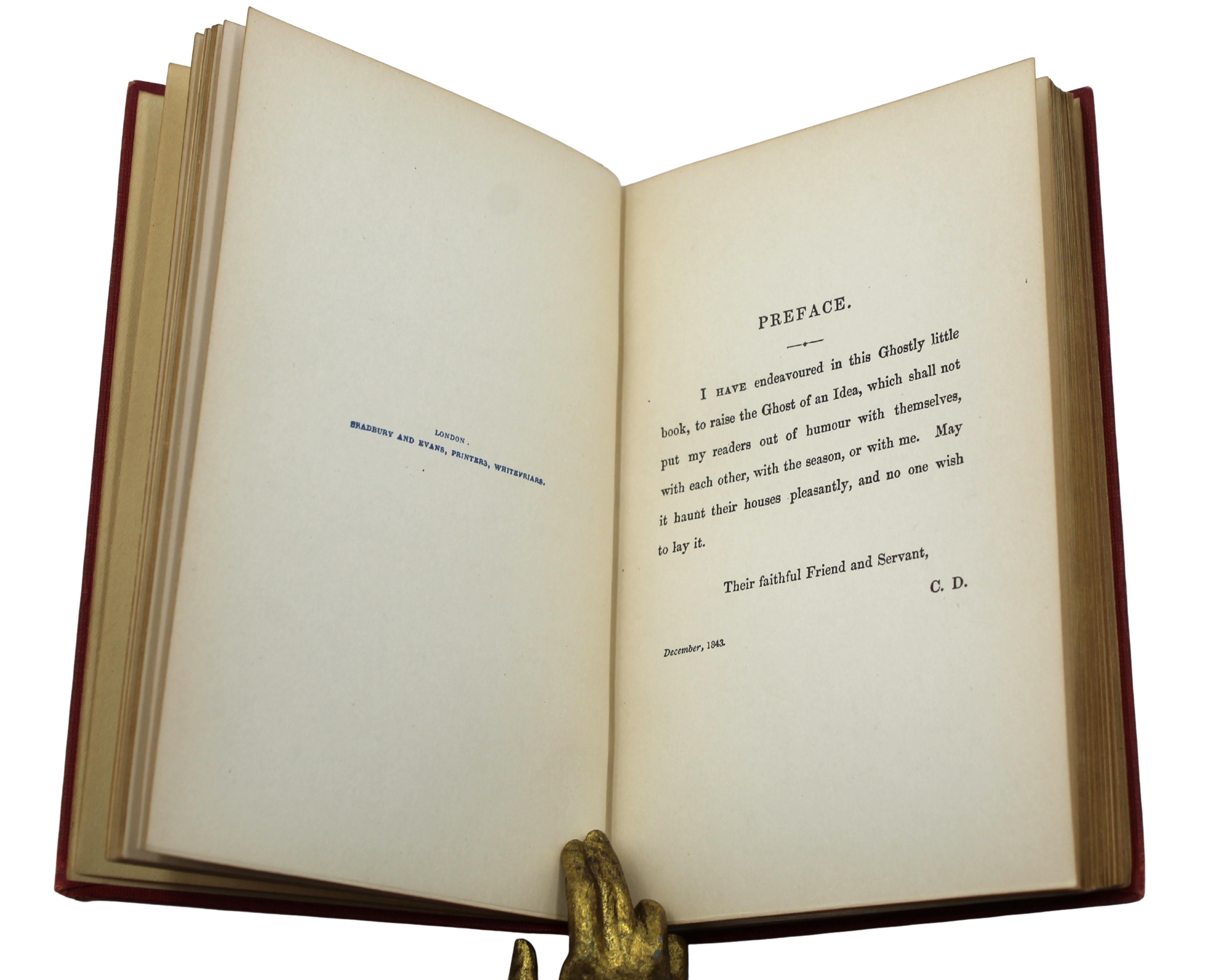 A Christmas Carol by Charles Dickens, Illustrated, Facsimile First Edition, 1914 For Sale 4