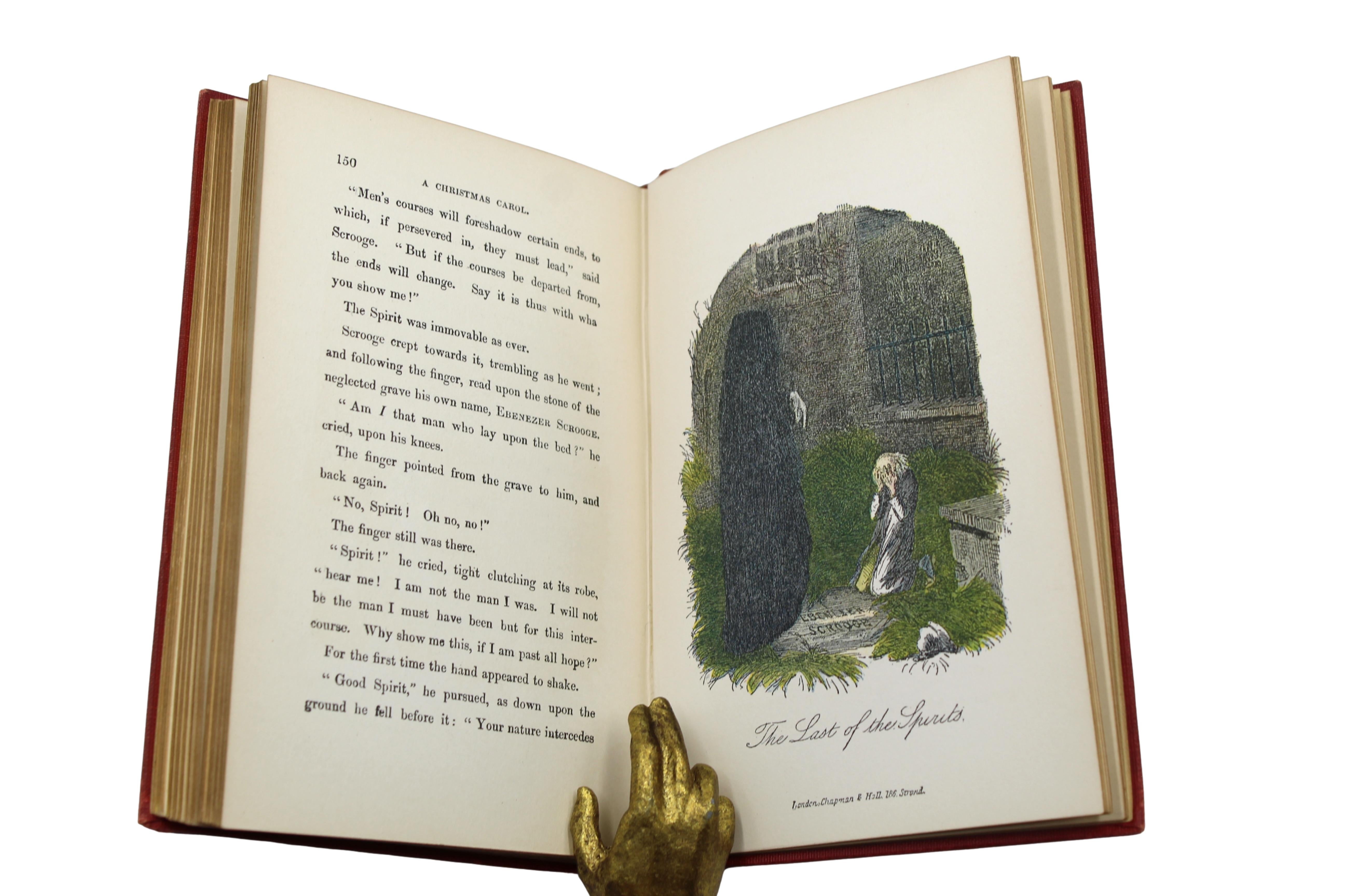 A Christmas Carol by Charles Dickens, Illustrated, Facsimile First Edition, 1914 For Sale 6