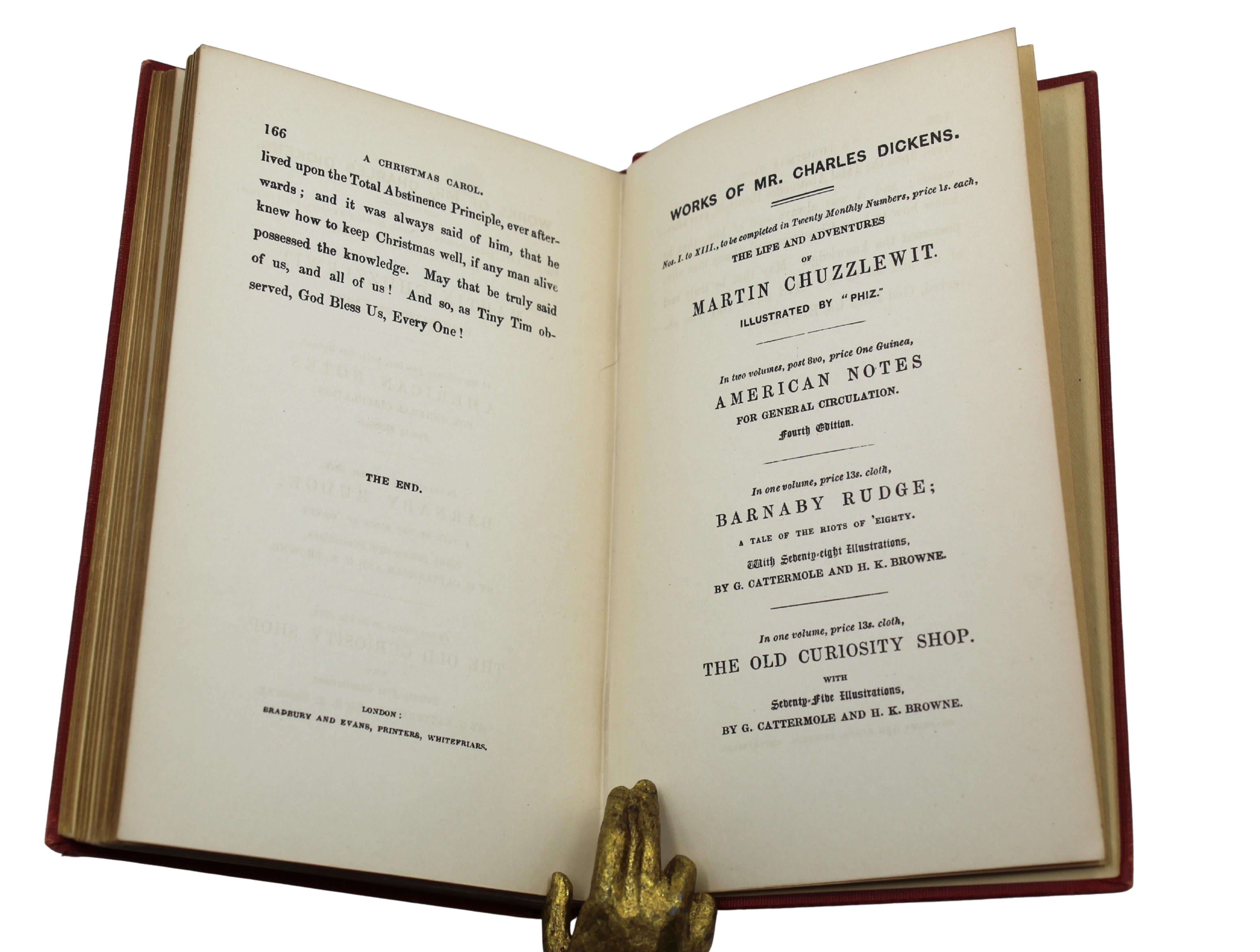 A Christmas Carol by Charles Dickens, Illustrated, Facsimile First Edition, 1914 For Sale 7