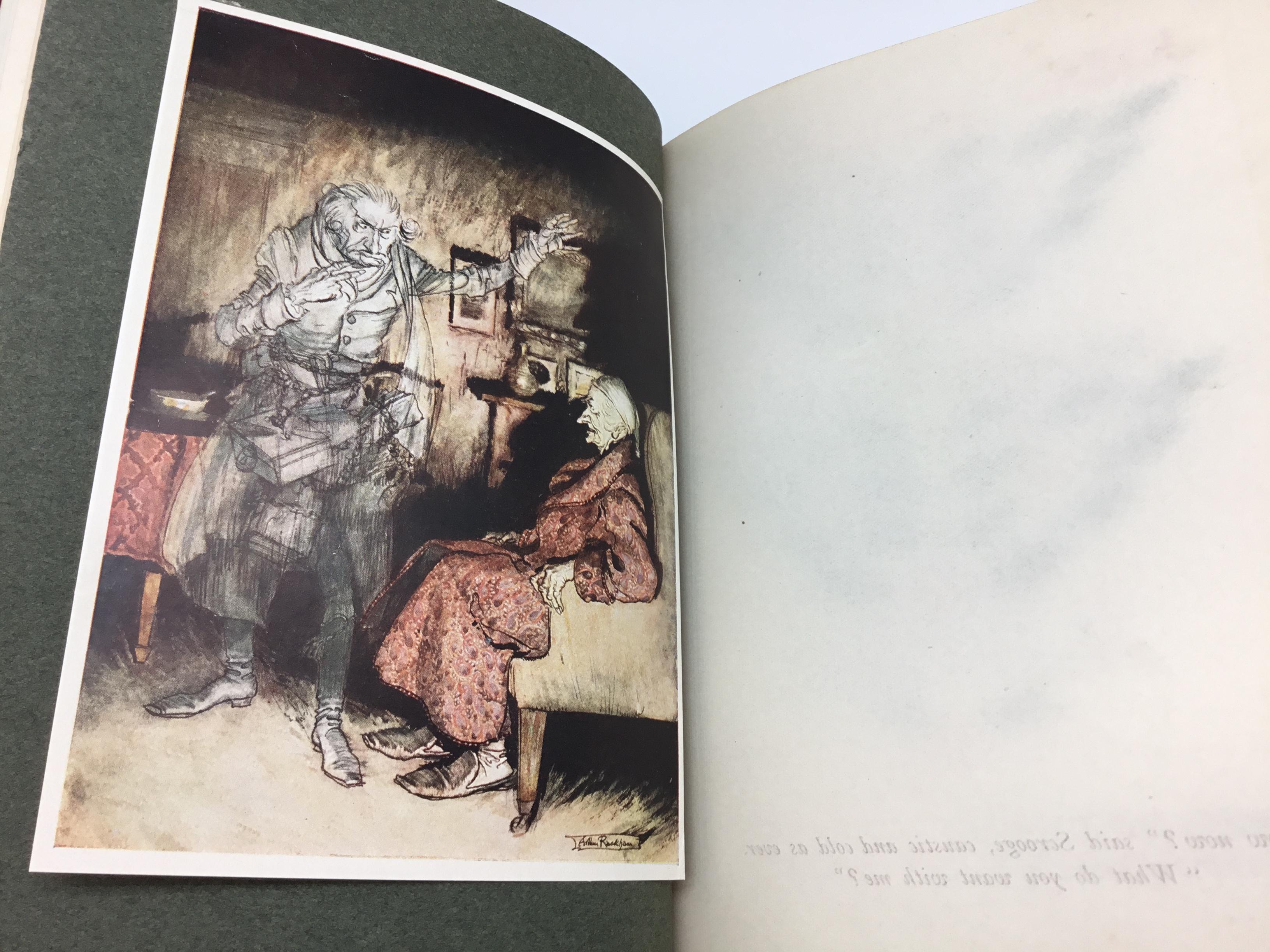 Christmas Carol by Charles Dickens Rackham, 1915 In Good Condition In Colorado Springs, CO