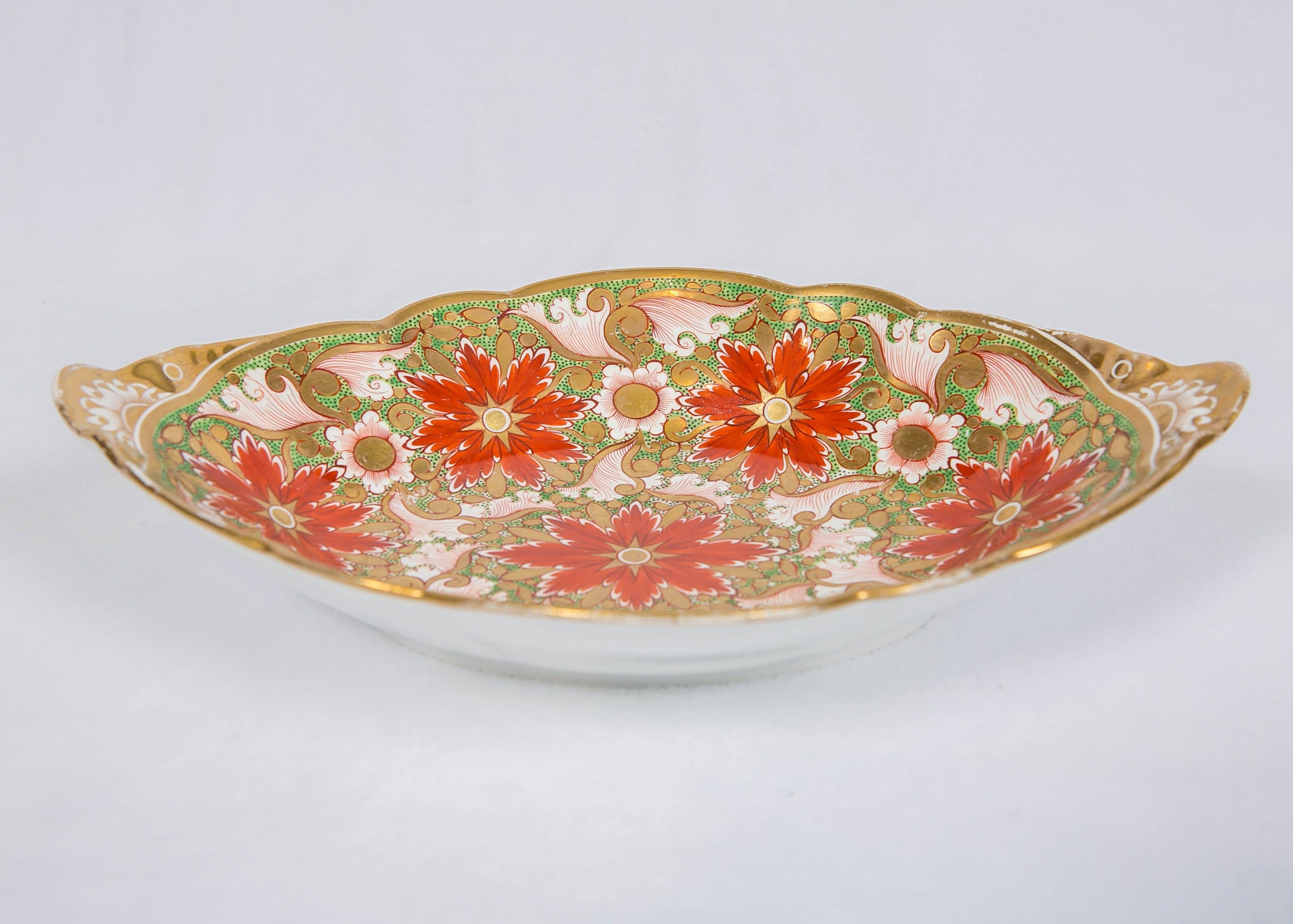 19th Century Christmas Dish Made by Minton in England circa 1805