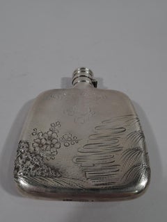 Christmas Gift from Edward VII & Queen Alexandra: Gorham Fish Flask