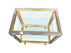 Barwagen aus Chrom und Messing von Zevi