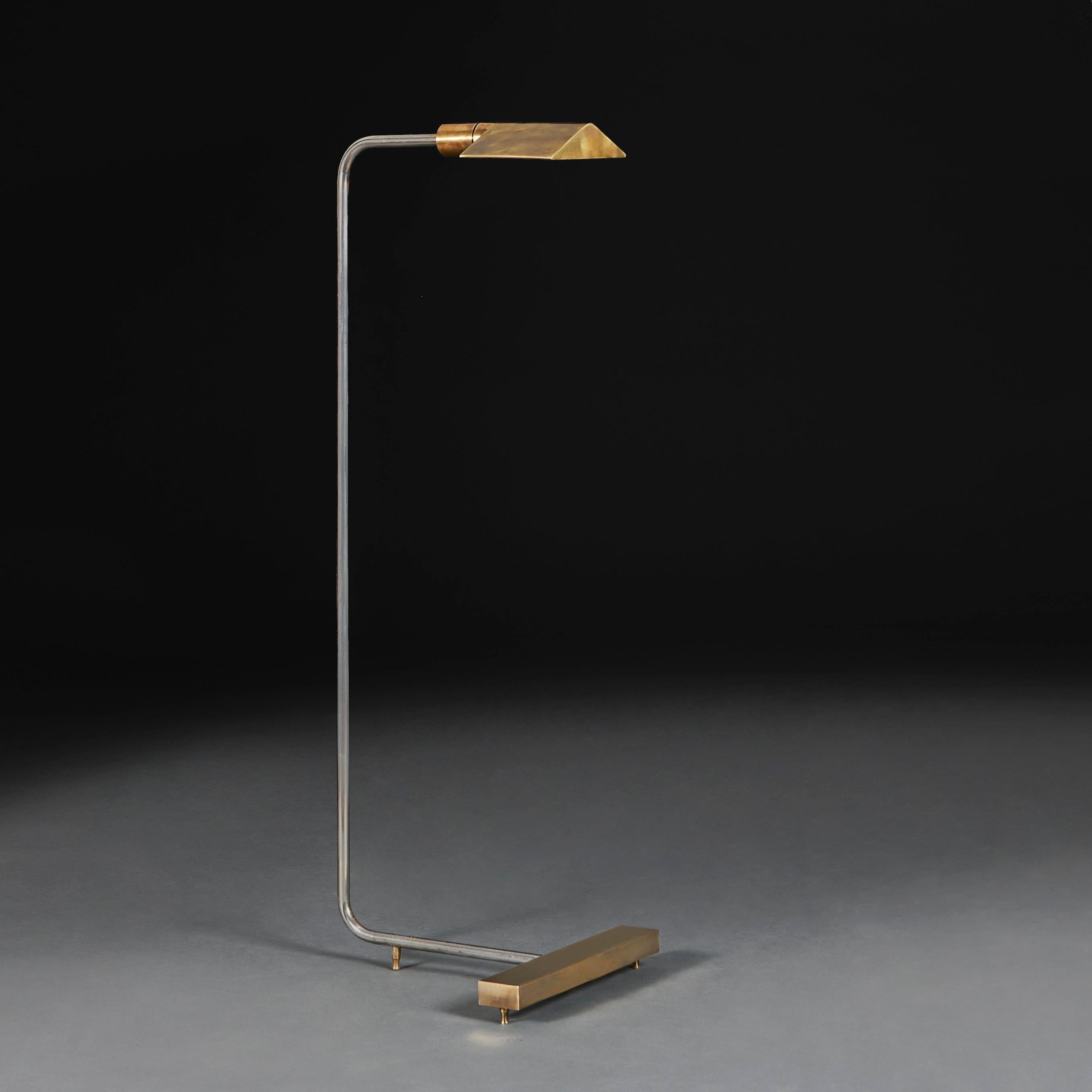 USA, circa 1967

A mid twentieth century chrome and brass reading lamp, by Cedric Hartman. With swing arm and adjustable brass shade.

Cedric Hartman, known for superior quality design and workmanship Introduced this iconic Cedric Hartman Low
