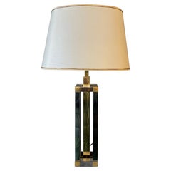 Chrome and Brass Willy Rizzo Table Lamp