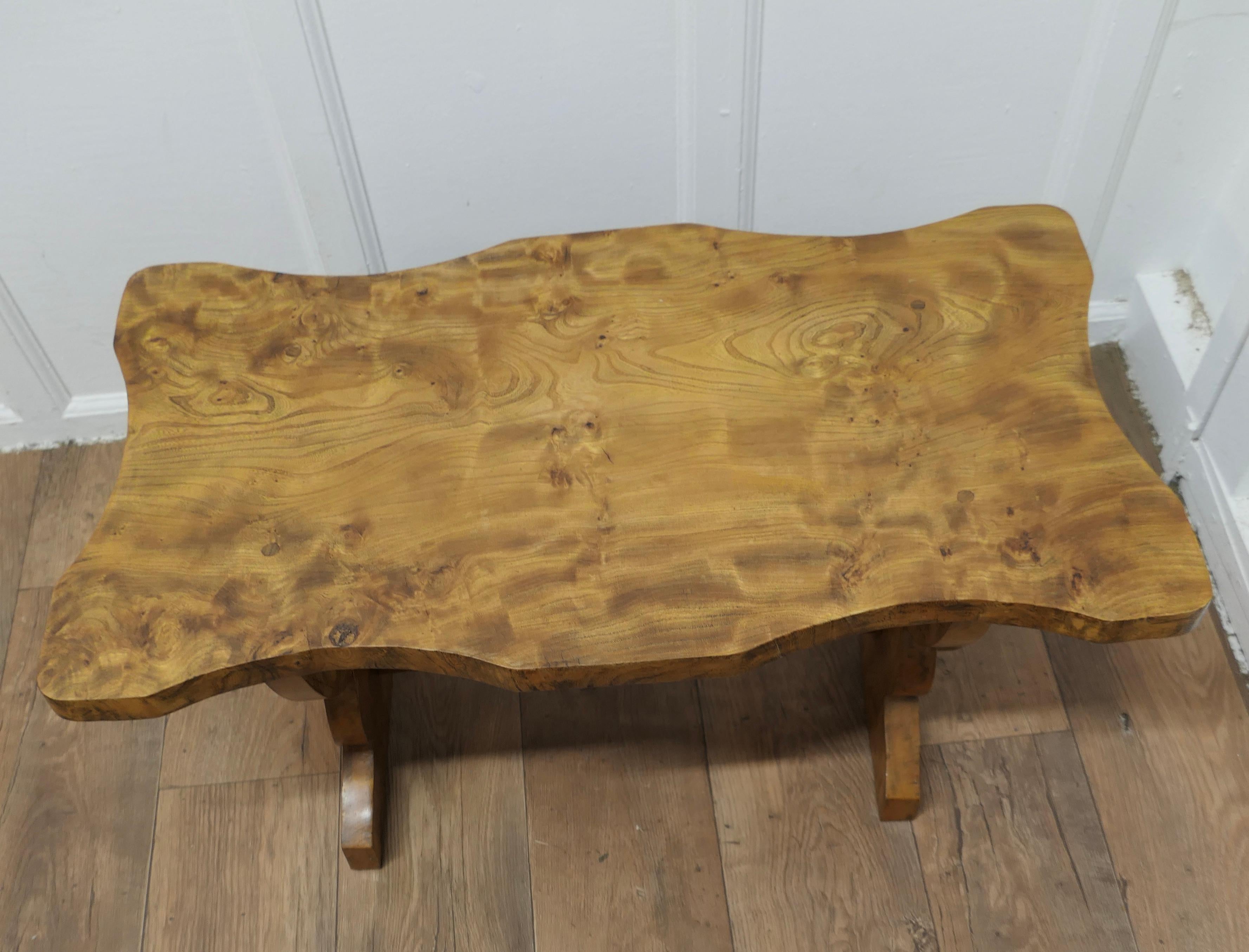 Mid-20th Century A Chunky Solid Elm Irish Coffee Table  This is a very sturdy table  For Sale