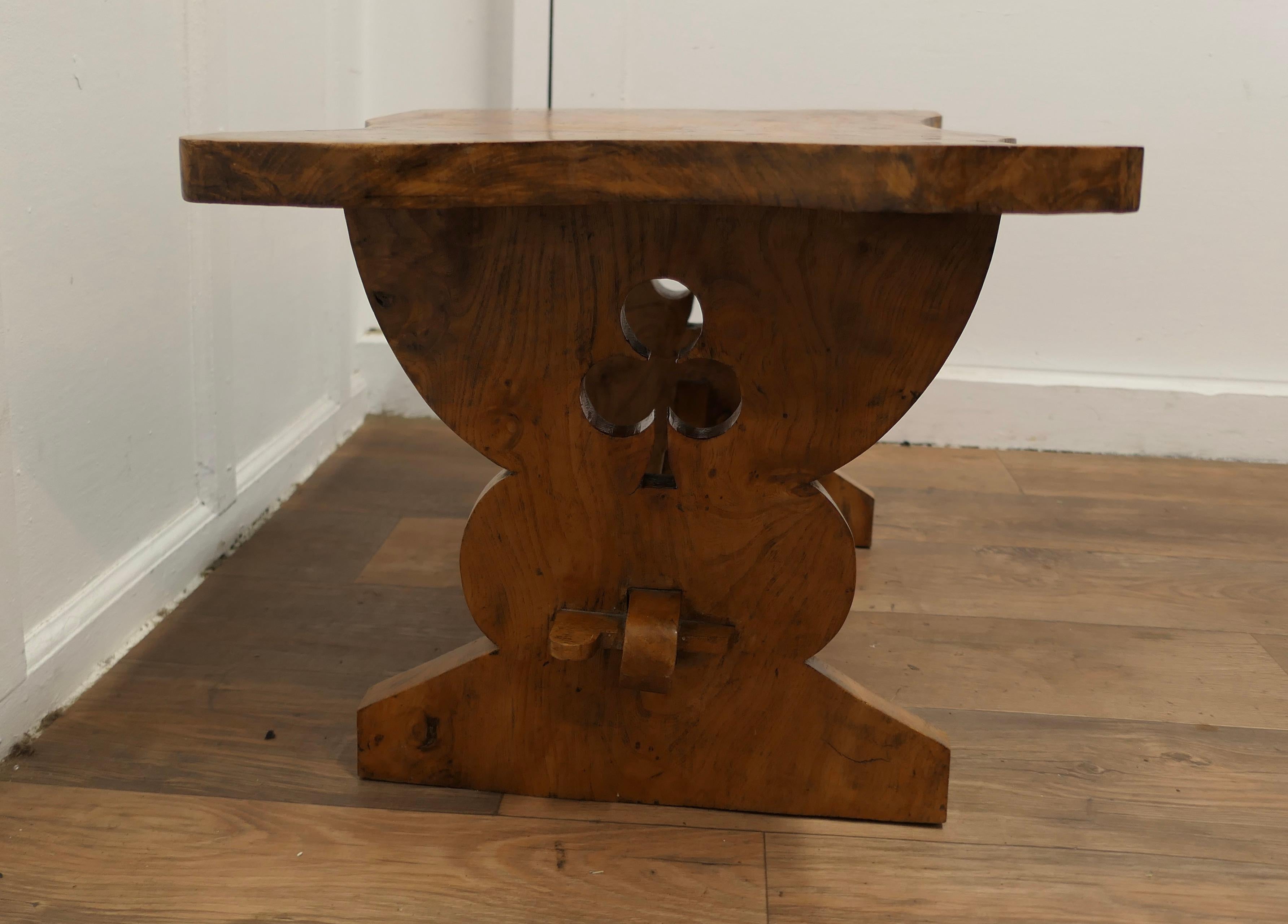 A Chunky Solid Elm Irish Coffee Table  This is a very sturdy table  For Sale 1