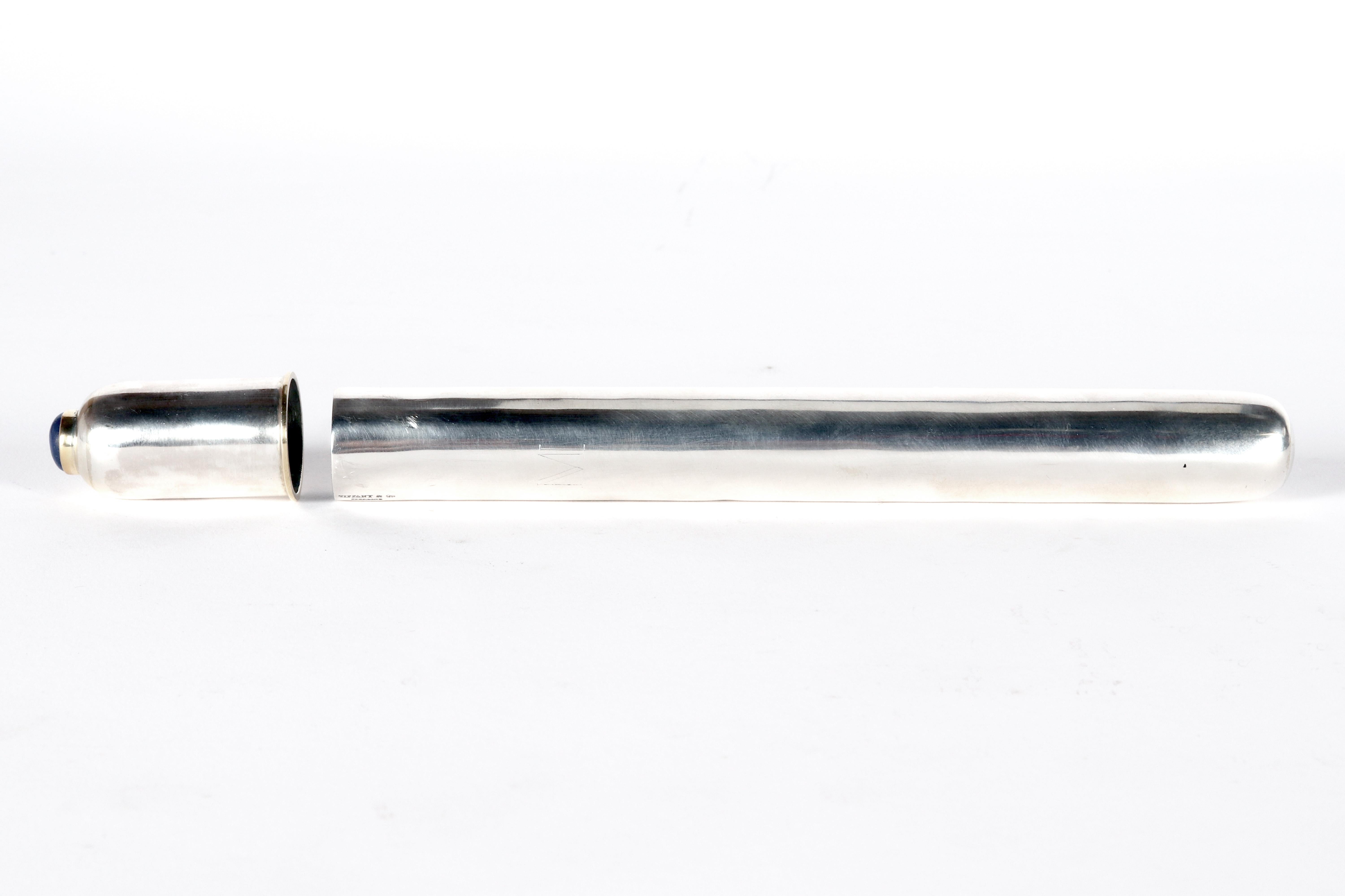 A cigar holder, silver sterling 925/1000, signed Tiffany, United States 1930. For Sale 5