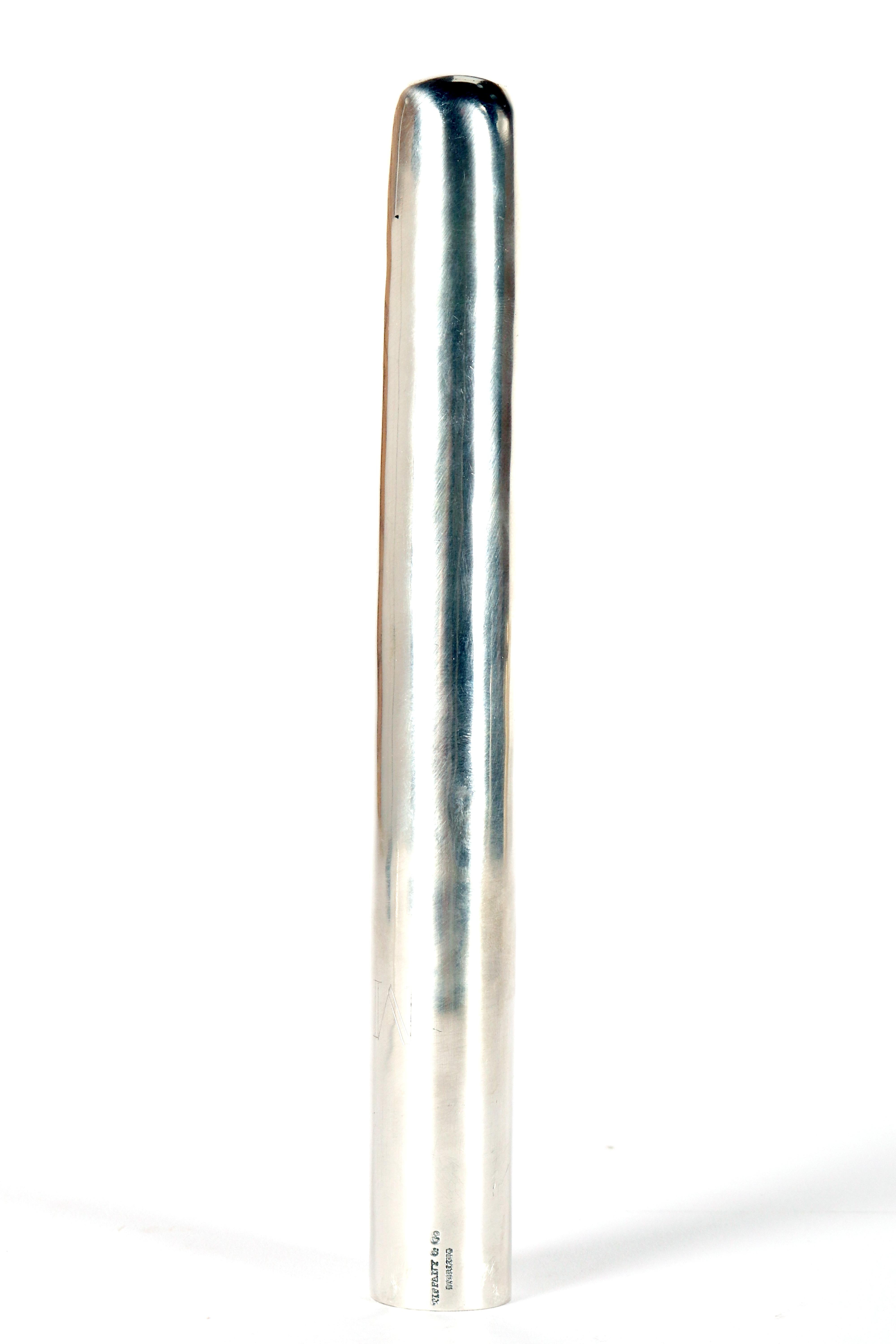 A cigar holder, silver sterling 925/1000, signed Tiffany, United States 1930. In Good Condition For Sale In Milan, IT