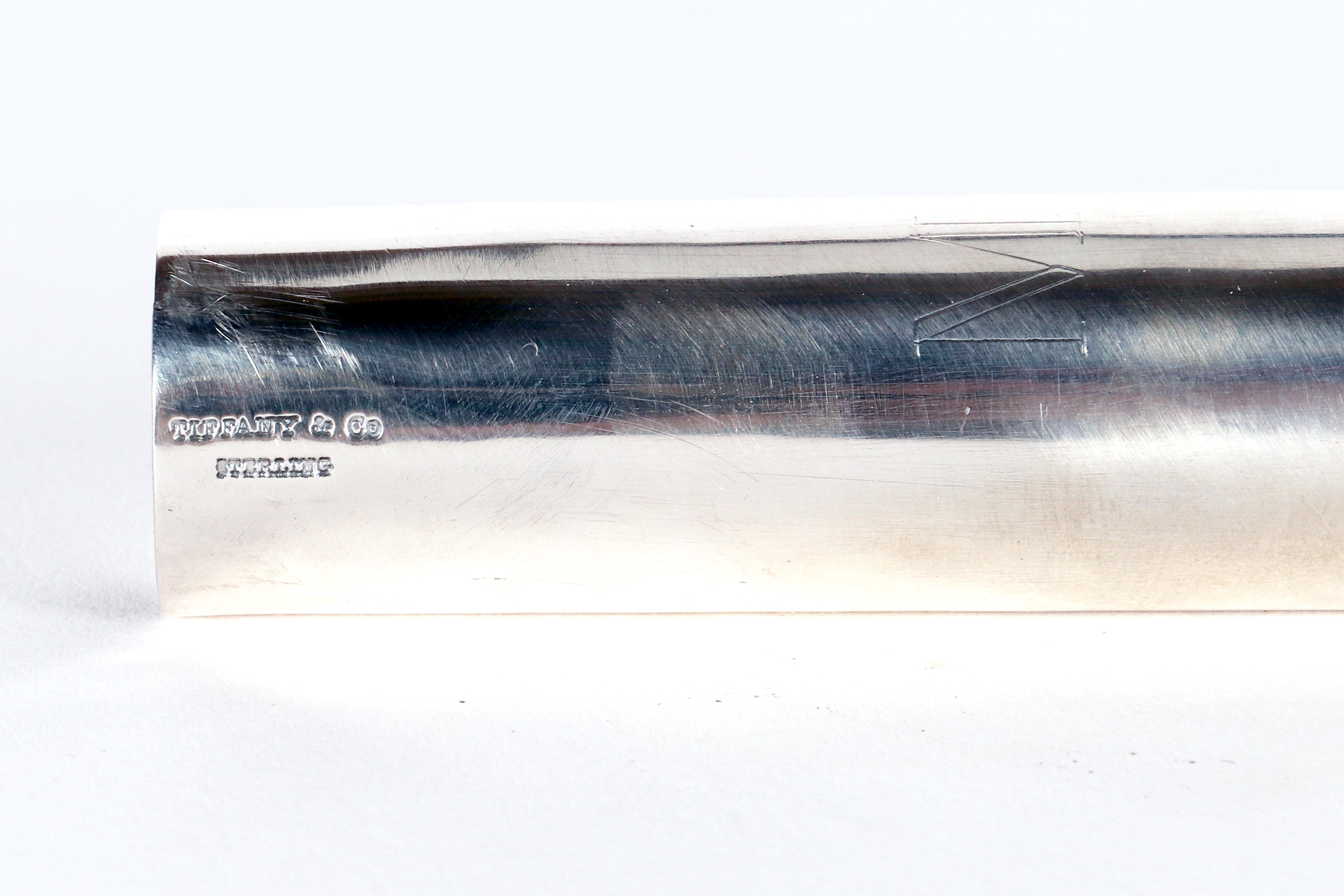 20th Century A cigar holder, silver sterling 925/1000, signed Tiffany, United States 1930. For Sale
