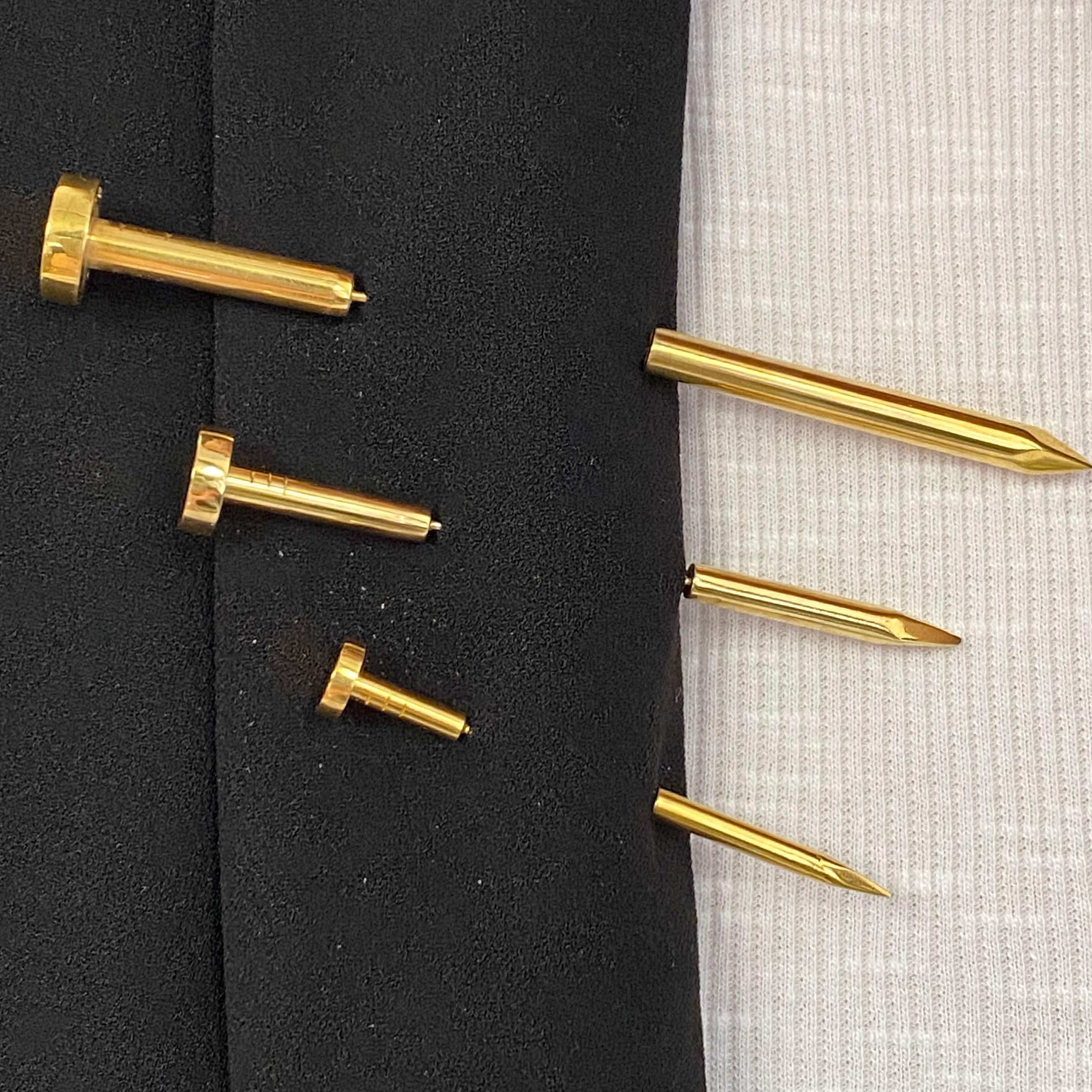 Art Deco A. Cipullo For Cartier Jabot Pins, Yellow Gold