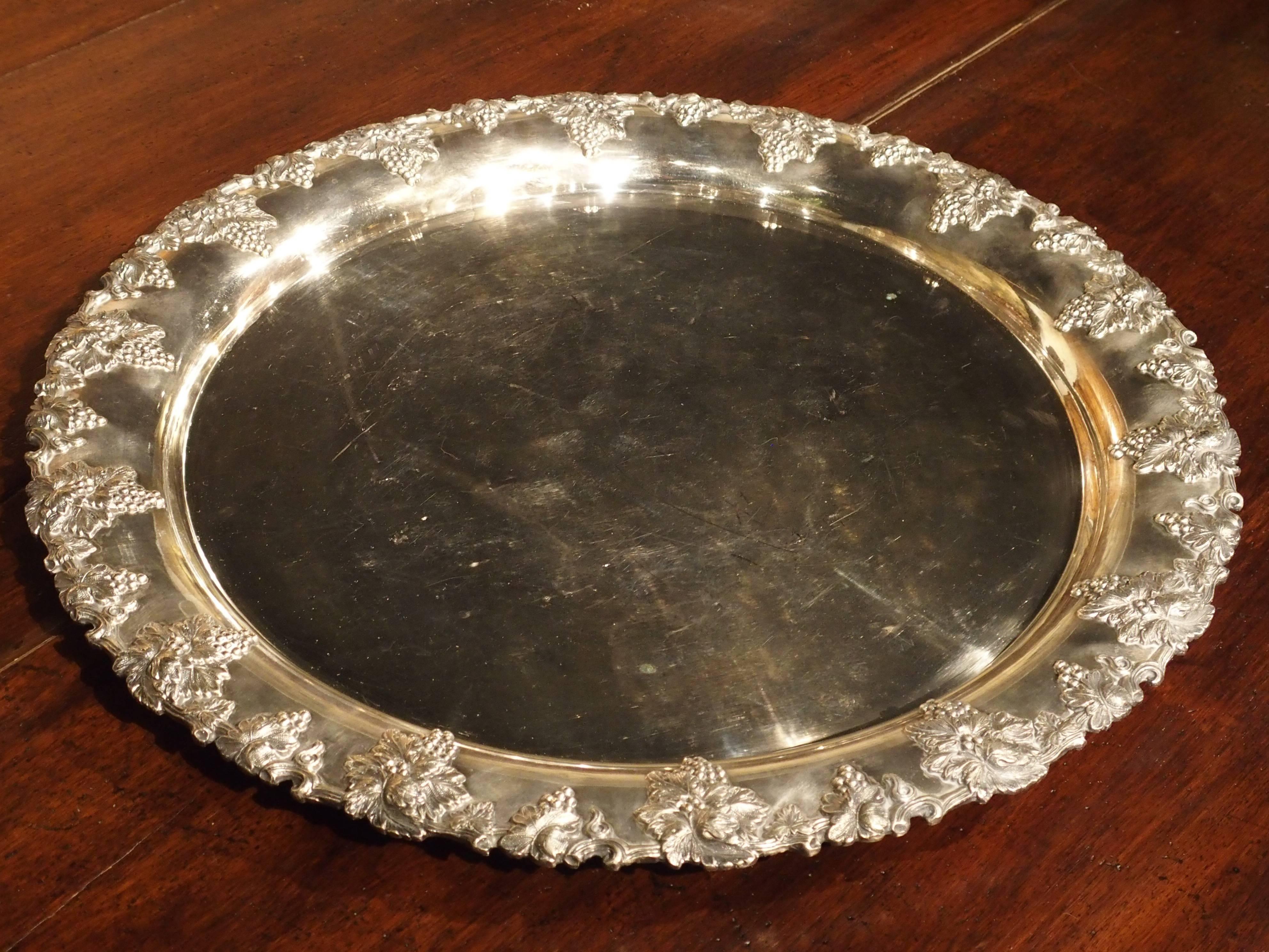 American Silver Plated Punch Bowl and Tray, circa 1900