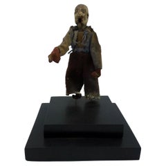 circa 1910 Hand Carved Folk Art Man with Long Arm from a Logging Assemblage