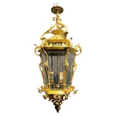 1920's Caldwell Baroque Style Bronze Lantern