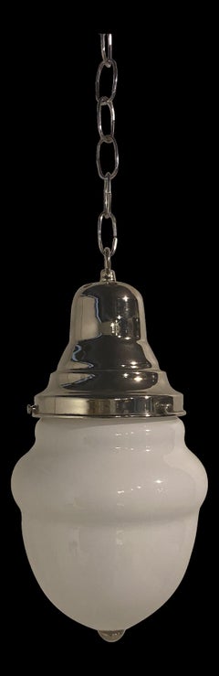 1920's French Small Opaline Glass Light Fixtures