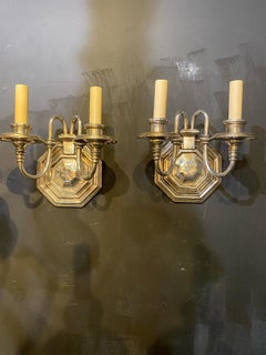 1920's Silver Plated Caldwell Sconces