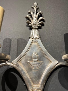 1920's Silver Plated Caldwell Sconces