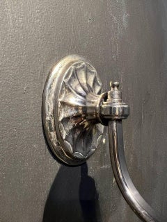 1920's Silver Plated Caldwell One Light Sconces
