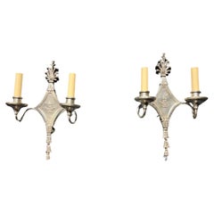 1920's Silver Plated Caldwell Sconces