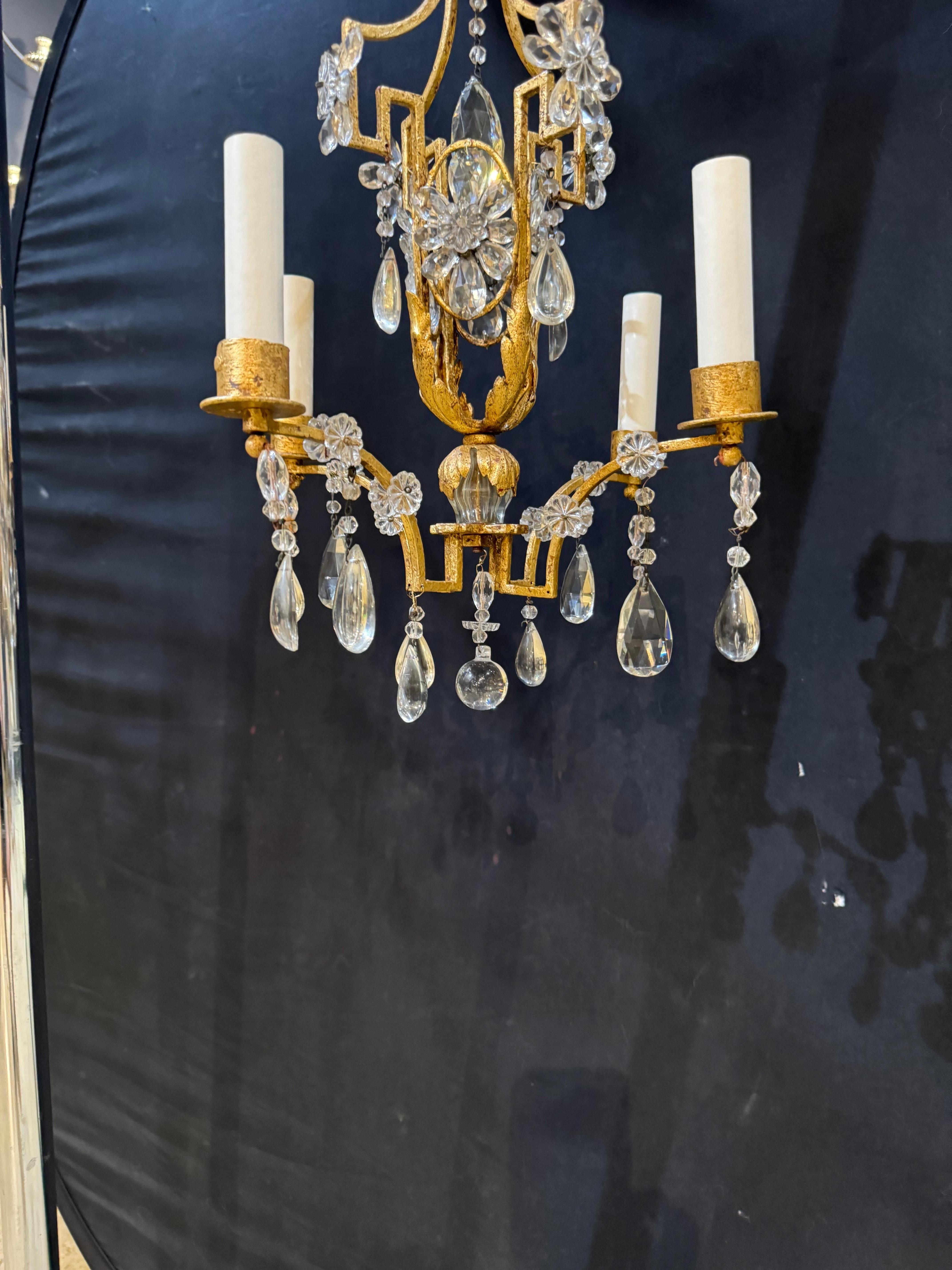 Francese Piccolo lampadario Eleg degli anni '30 francese Bagues in vendita