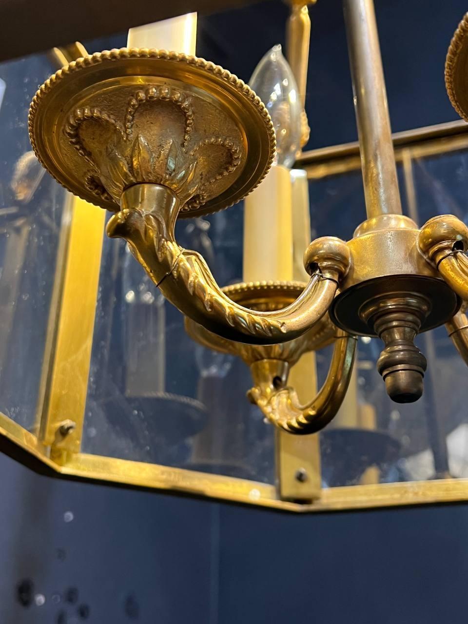 Mid-20th Century 1930's French Empire Style Lantern For Sale