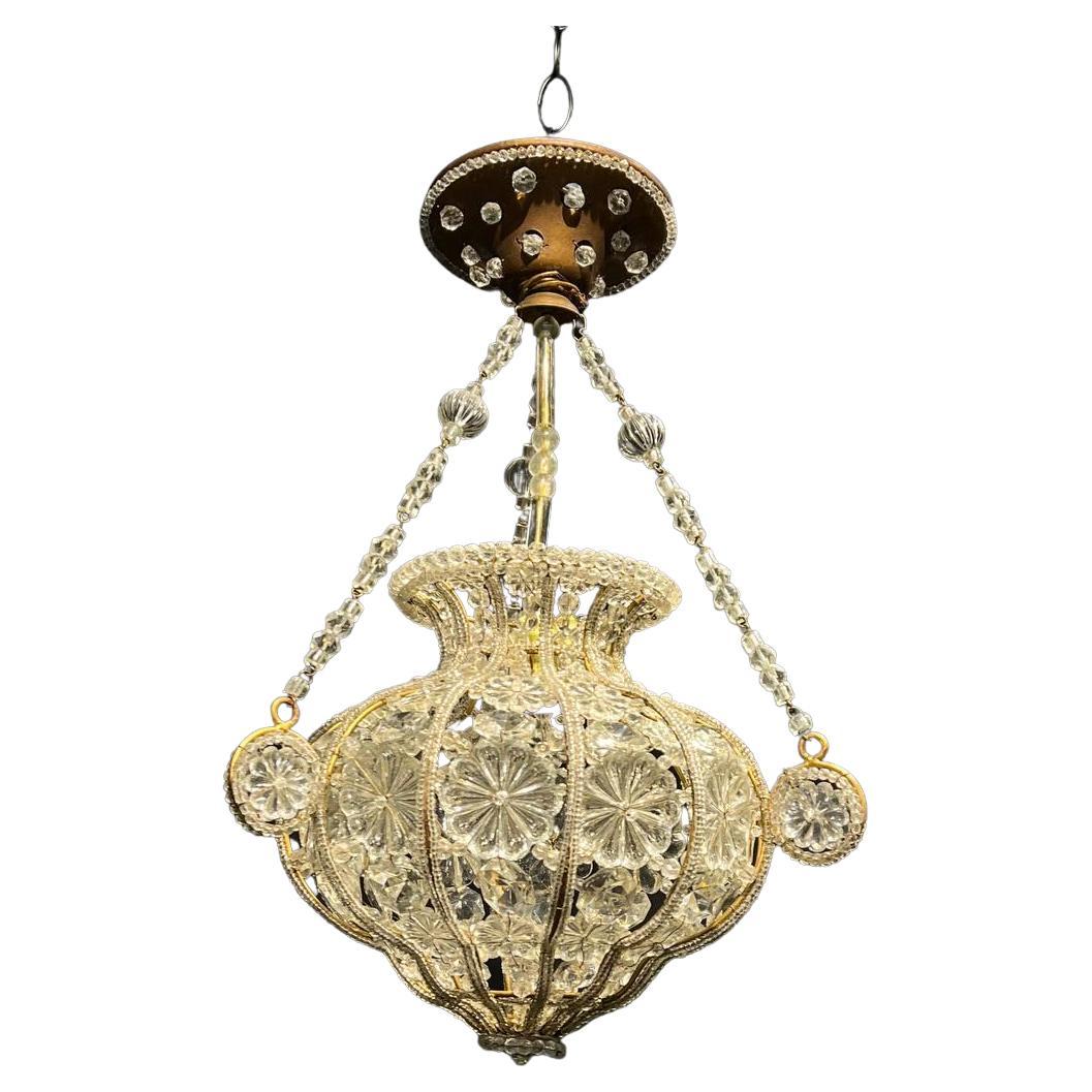 1930's French Bagues Small Light Fixture  For Sale