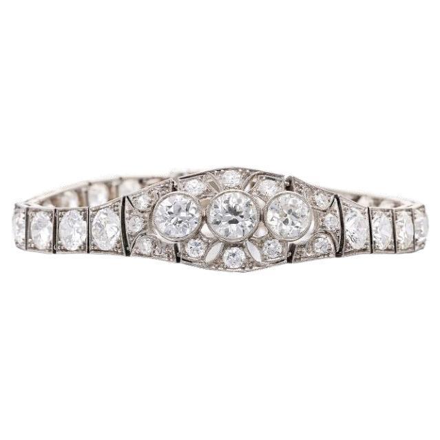 Bracelet de diamants datant d'environ 1940 en vente