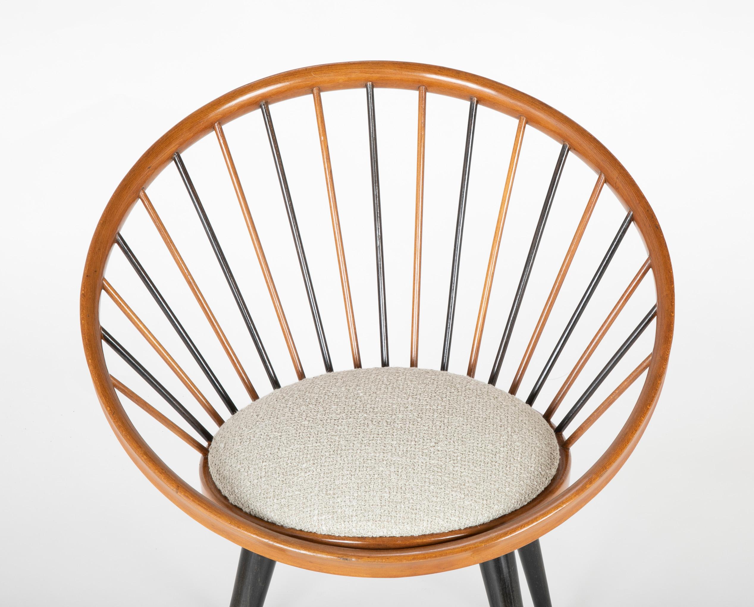 Mid-Century Modern Circle Chair Designed by Yngve Ekstrom For Sale
