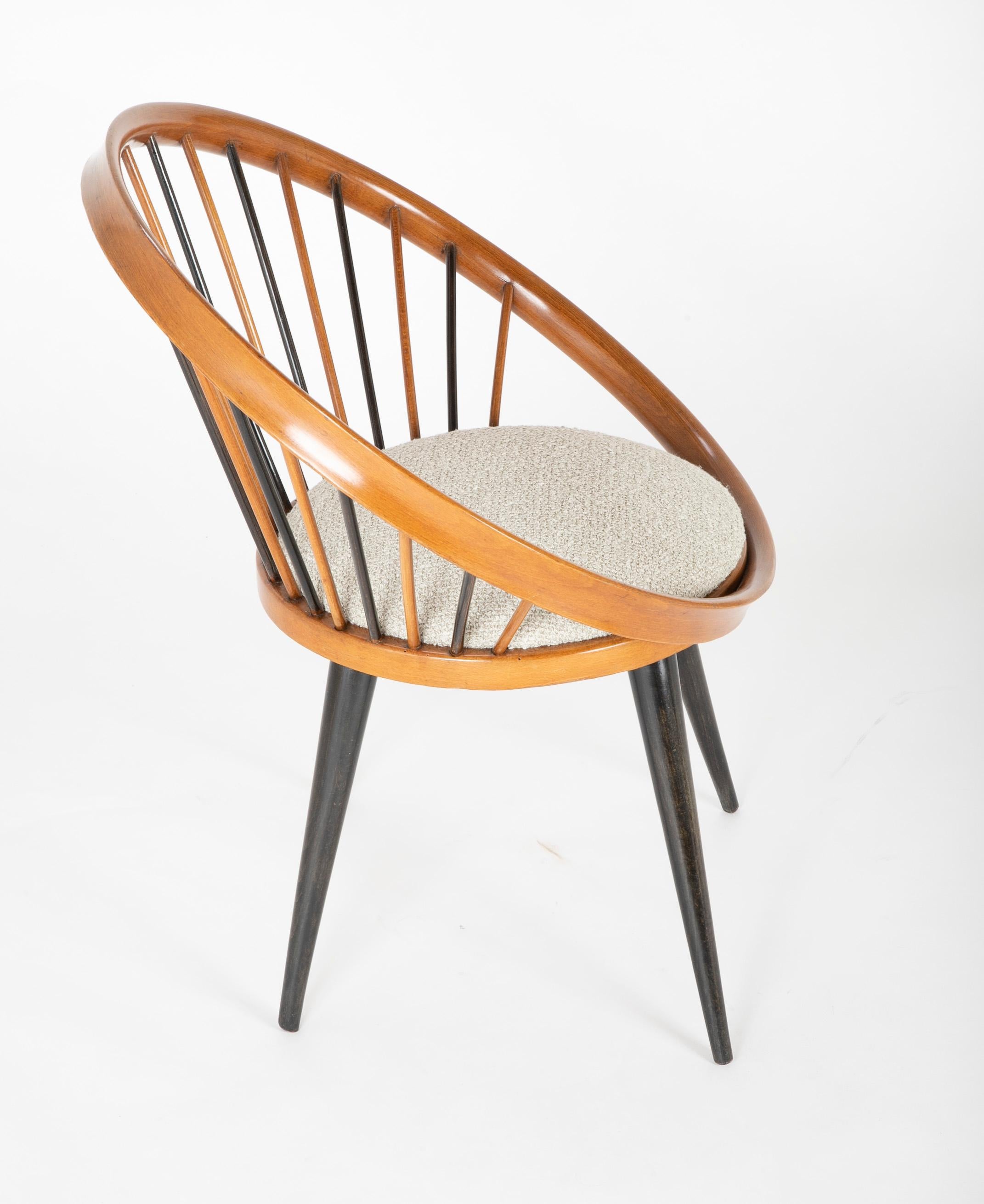 Mid-20th Century Circle Chair Designed by Yngve Ekstrom For Sale
