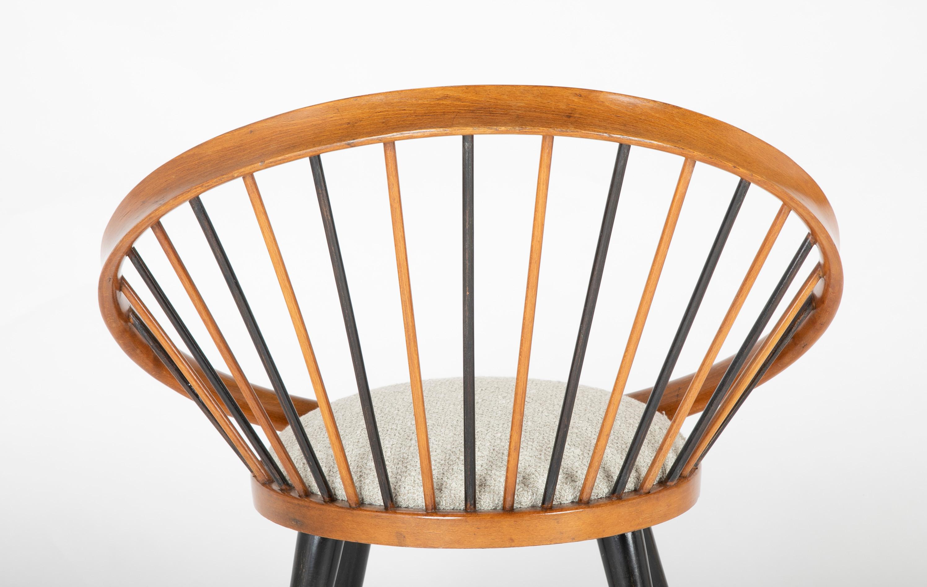 Circle Chair Designed by Yngve Ekstrom For Sale 2