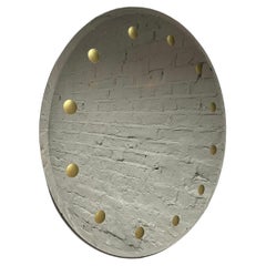 A Circular Bevelled Mid Century Italian Mirror