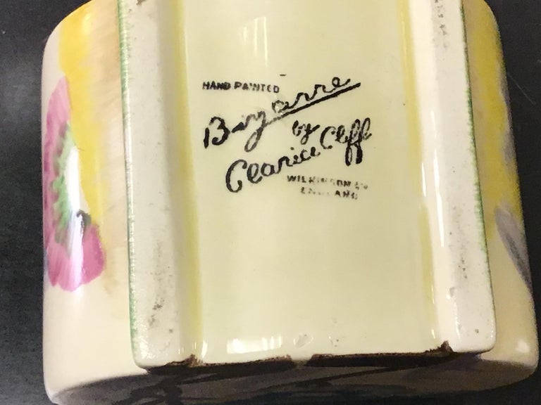 Clarice Cliff Bizarre Viscaria Pattern Bonjour Preserve at 1stDibs