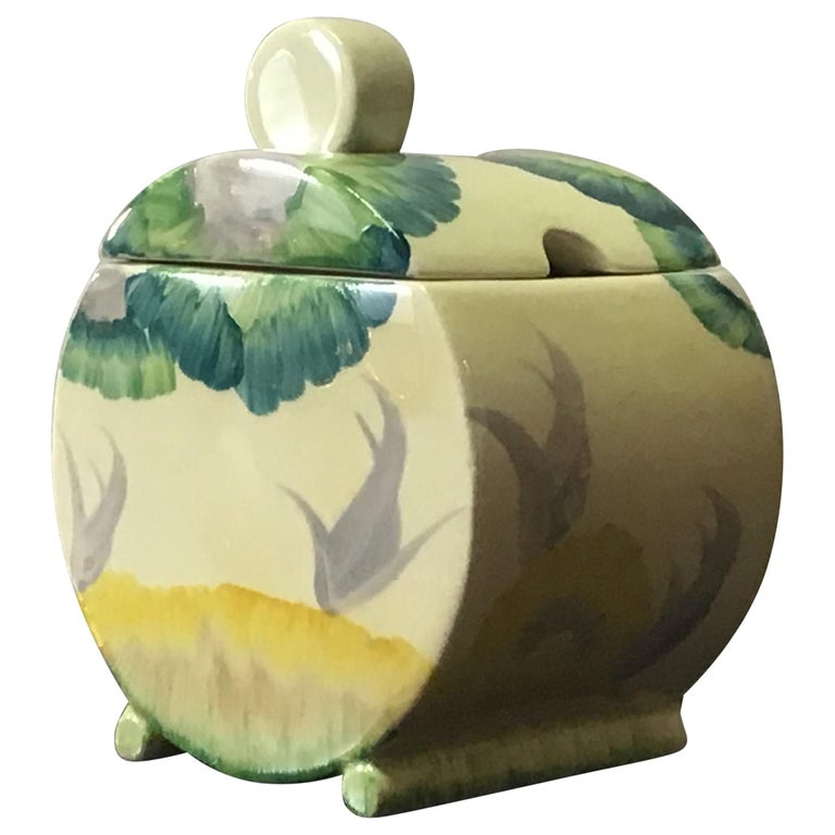 Clarice Cliff Bizarre Viscaria Pattern Bonjour Preserve at 1stDibs