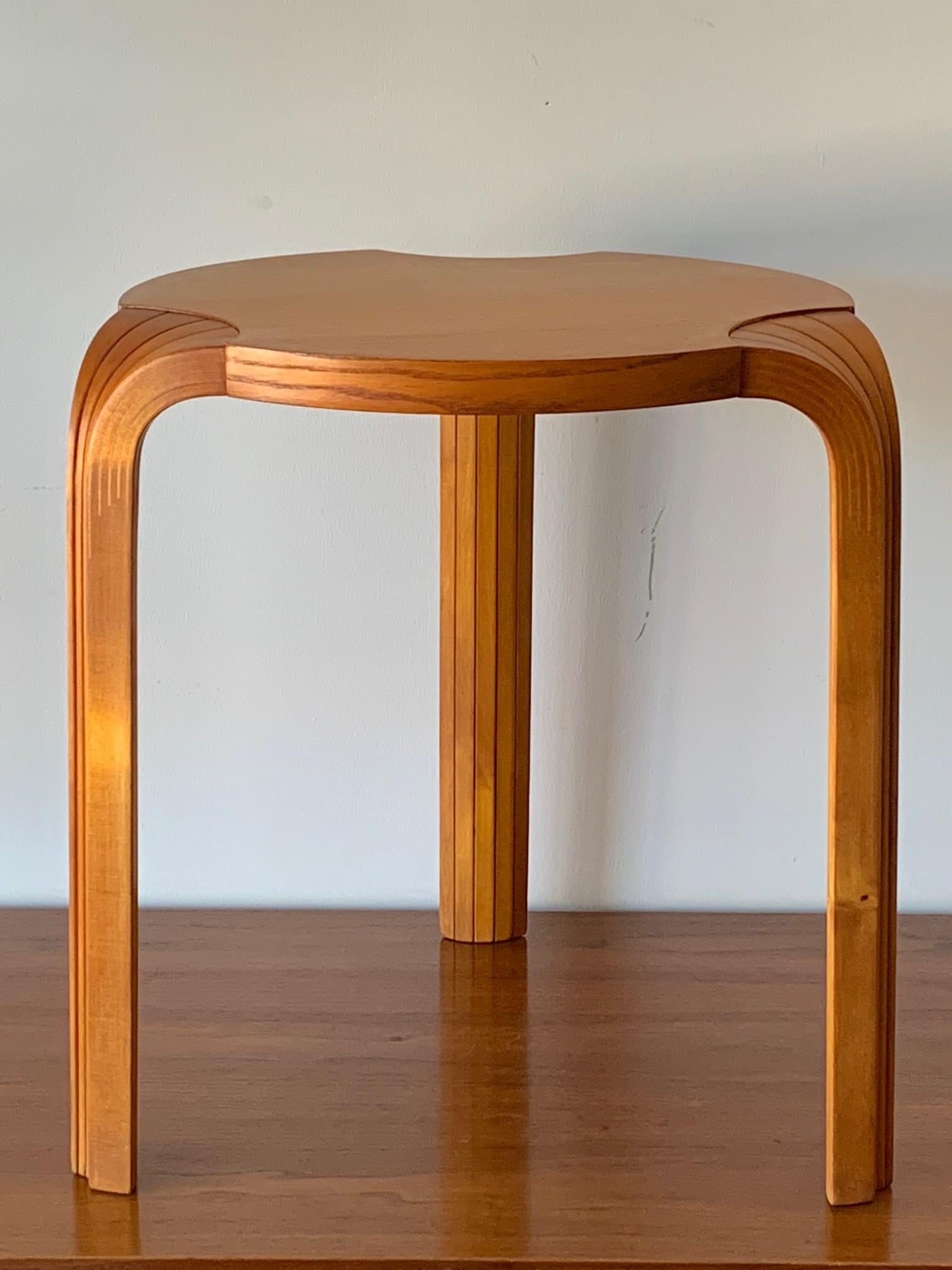 Birch Classic Alvar Aalto Fan Leg Stool