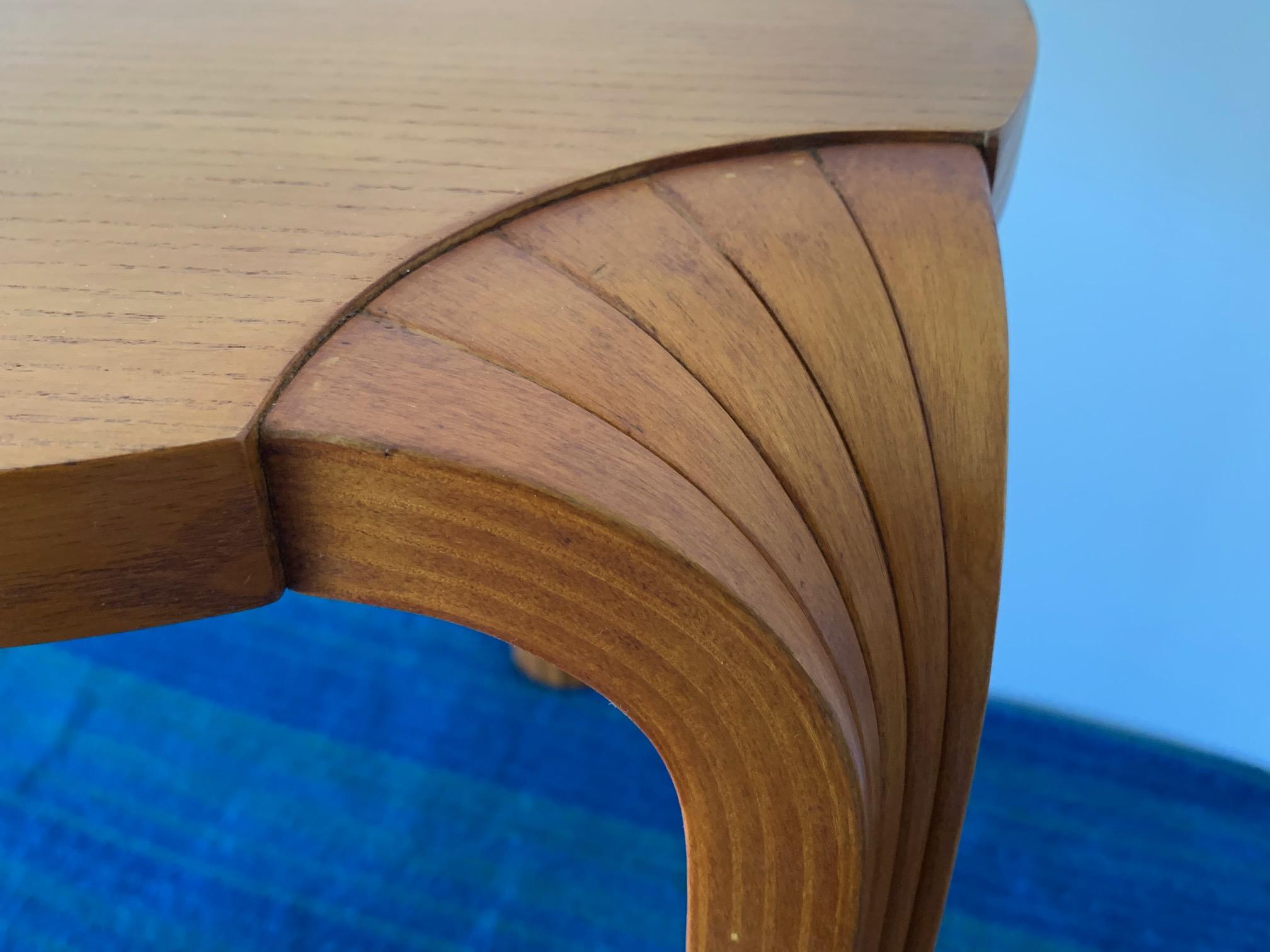 Mid-Century Modern Classic Alvar Aalto Fan Leg Stool