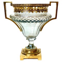 Crystal and Gilt Bronze Vase by Boin-Taburet