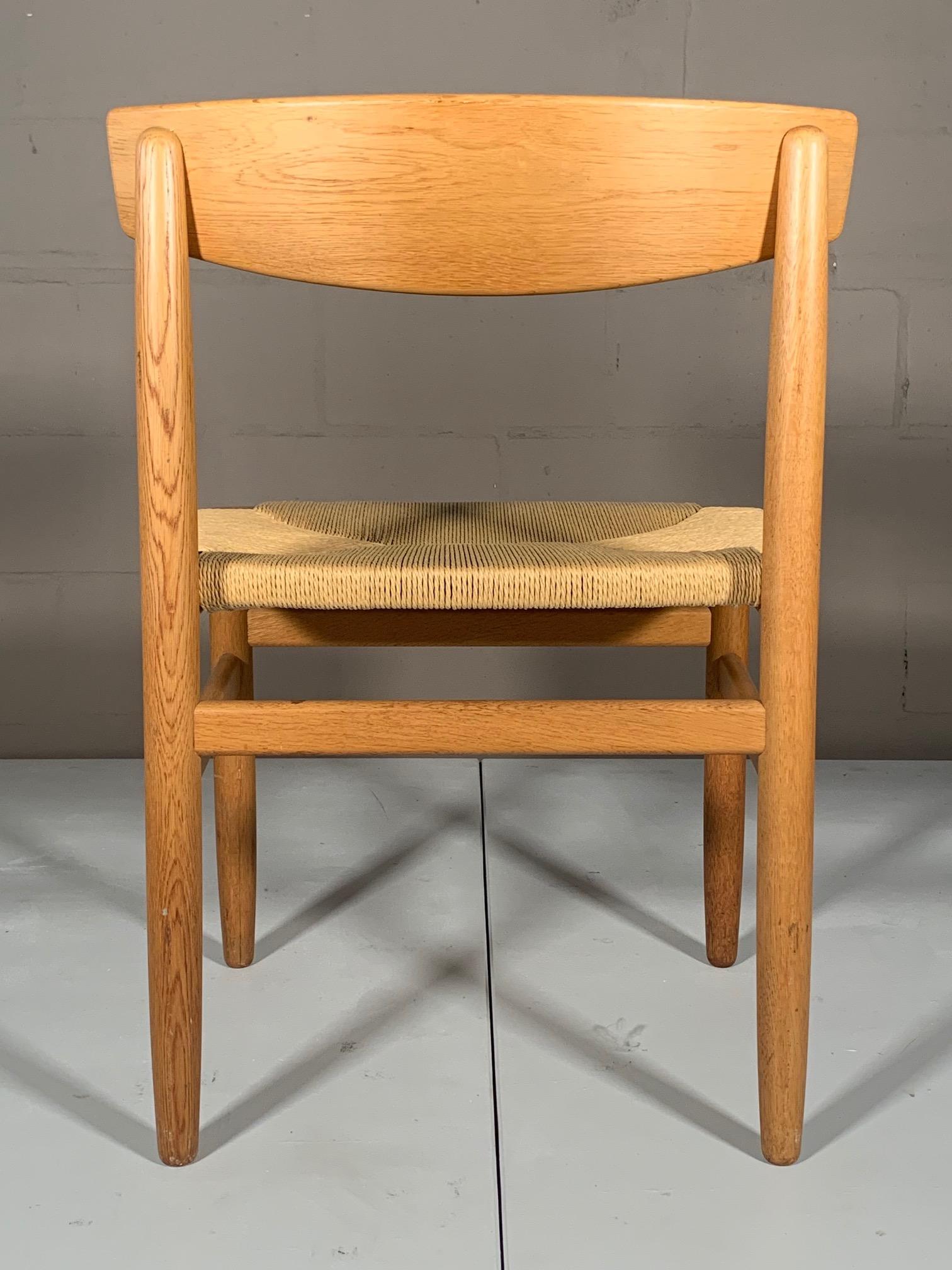 Mid-Century Modern Classic Børge Mogensen Oak and Papercord Chair