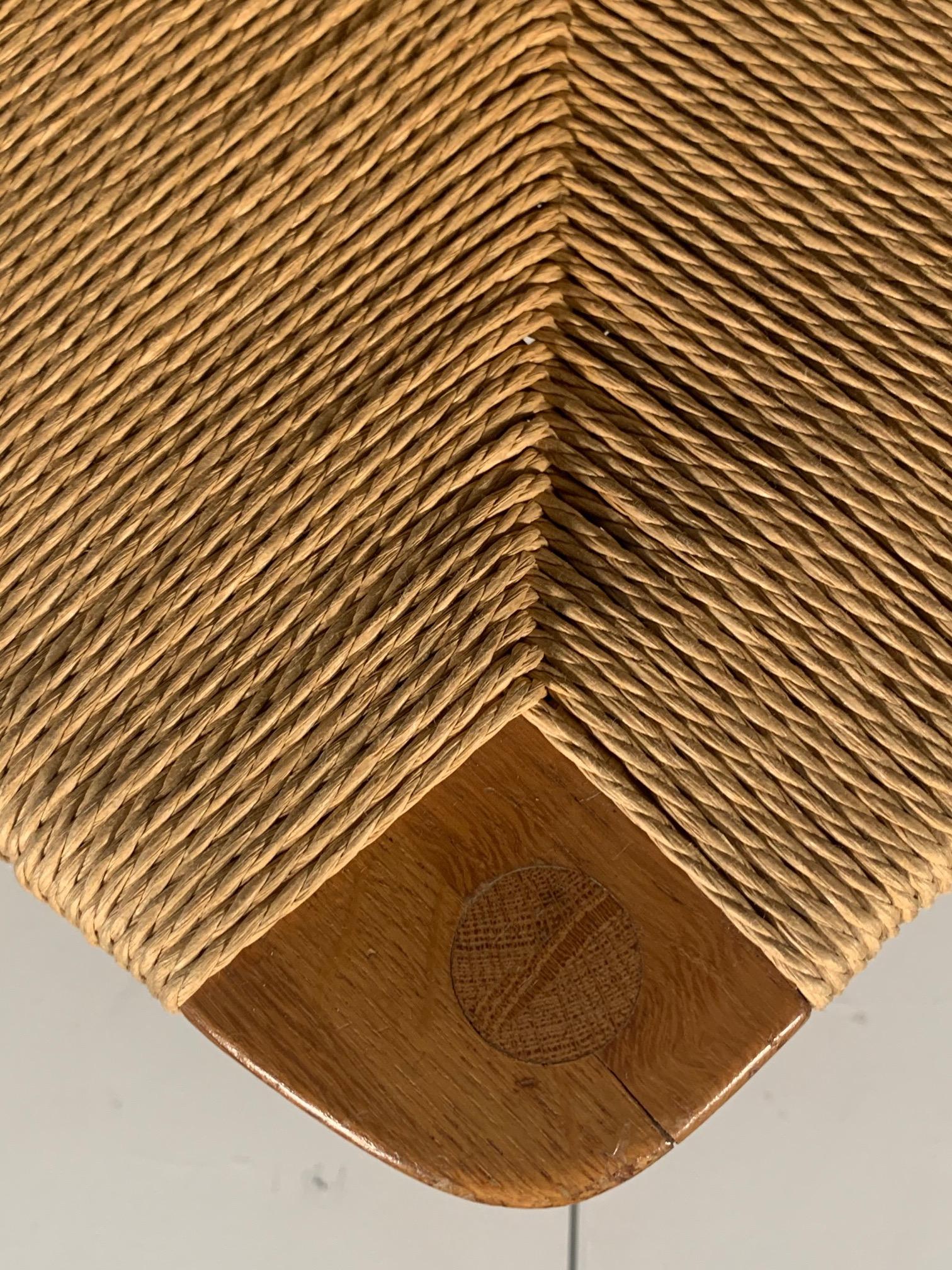 Mid-20th Century Classic Børge Mogensen Oak and Papercord Chair