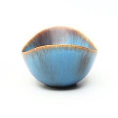 Klassisch elegante "Aro"-Keramikschale von Gunnar Nylund, Rörstrand, Schweden, 1960er Jahre