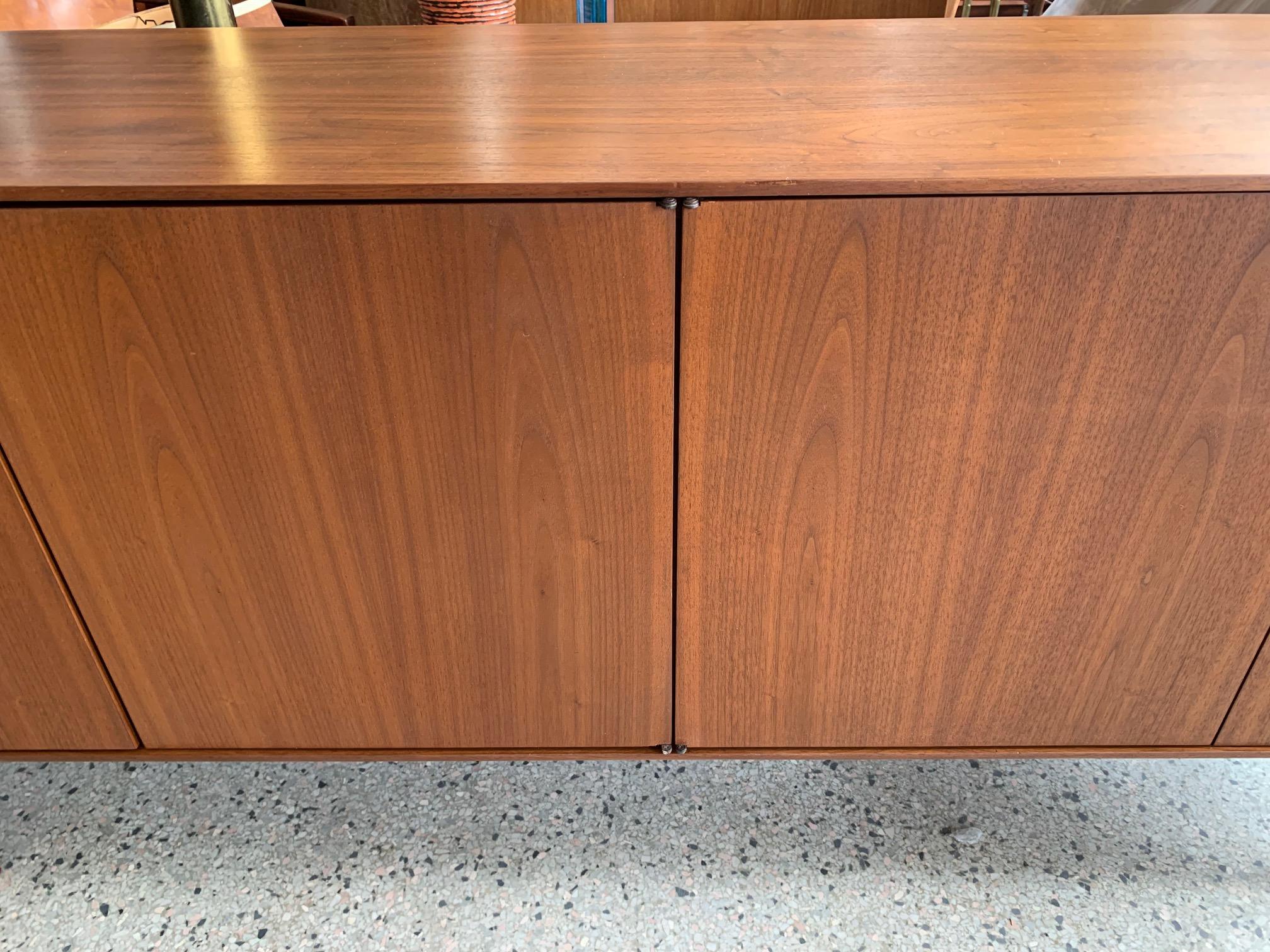 Mid-Century Modern Classic Knoll Walnut Credenza