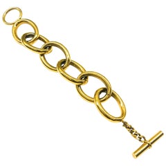 A classic large gilt link bracelet, Chanel, 1960s