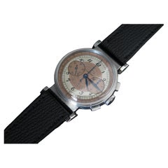 Un cronógrafo Longines clásico Escala telemétrica de acero inoxidable 13ZN ca' años 30