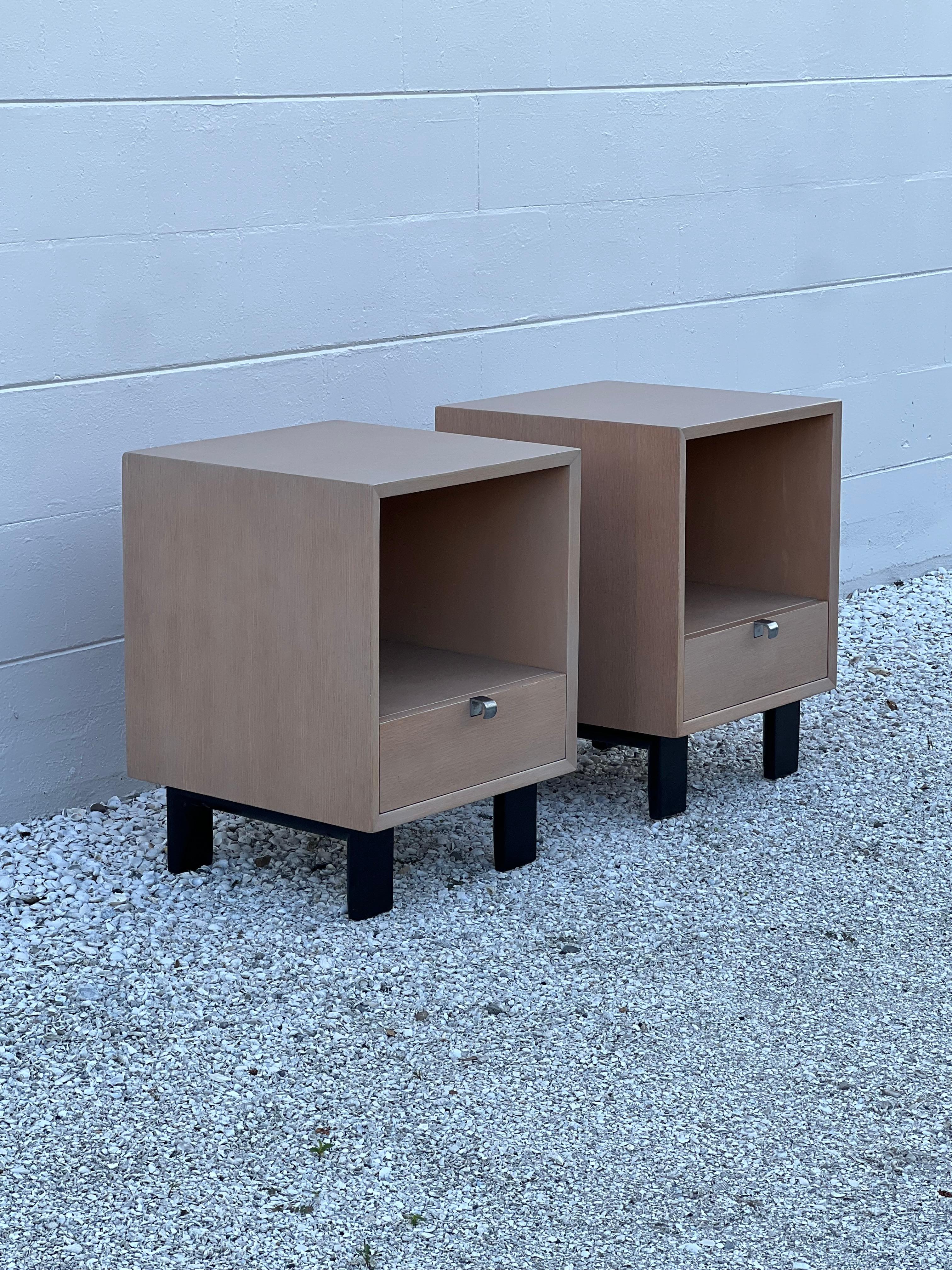 Ein Classic Paar George Nelson Night Stands Herman Miller Basic Series 1950er Jahre im Angebot 3