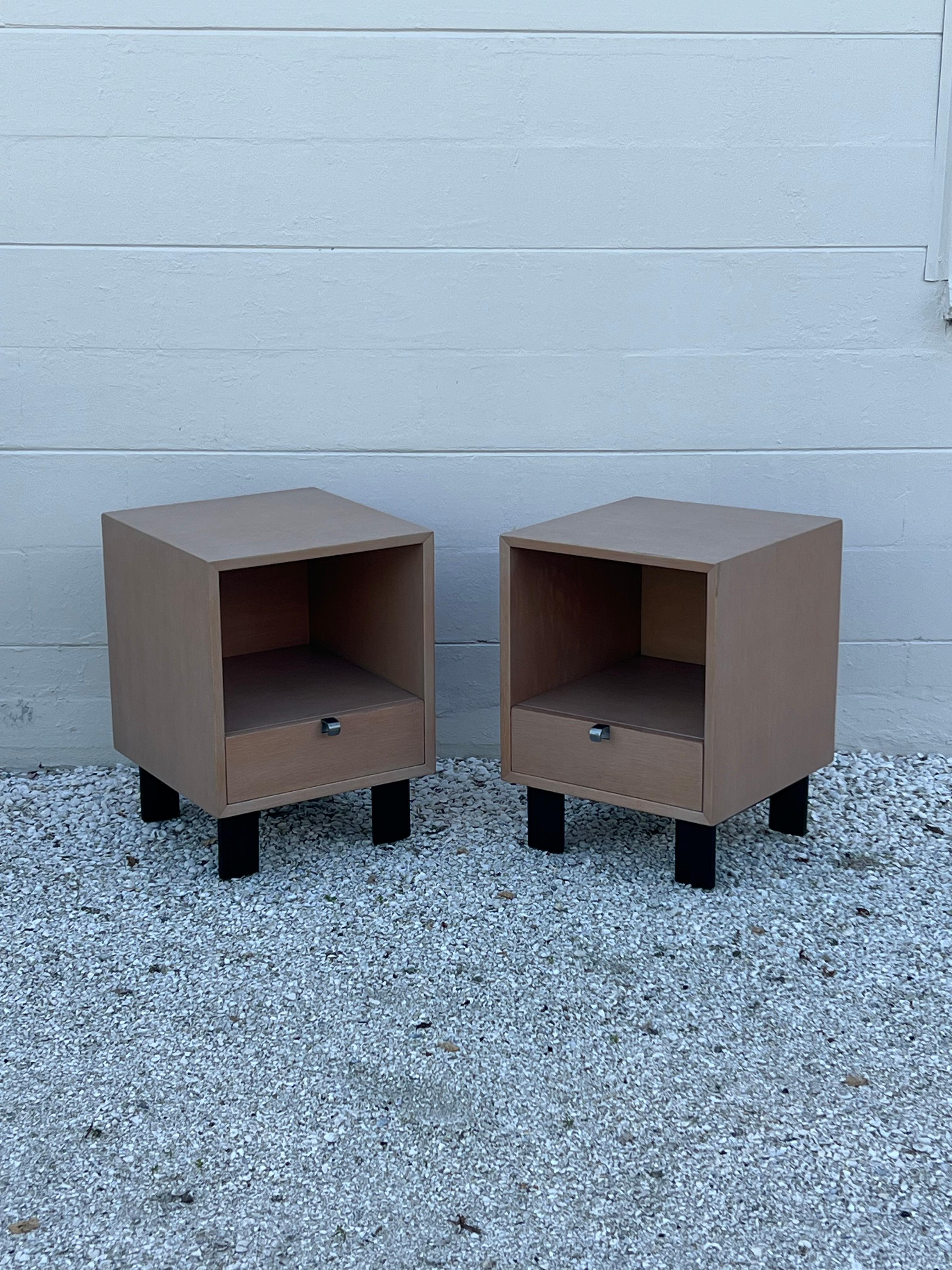 Ein Classic Paar George Nelson Night Stands Herman Miller Basic Series 1950er Jahre im Angebot 9