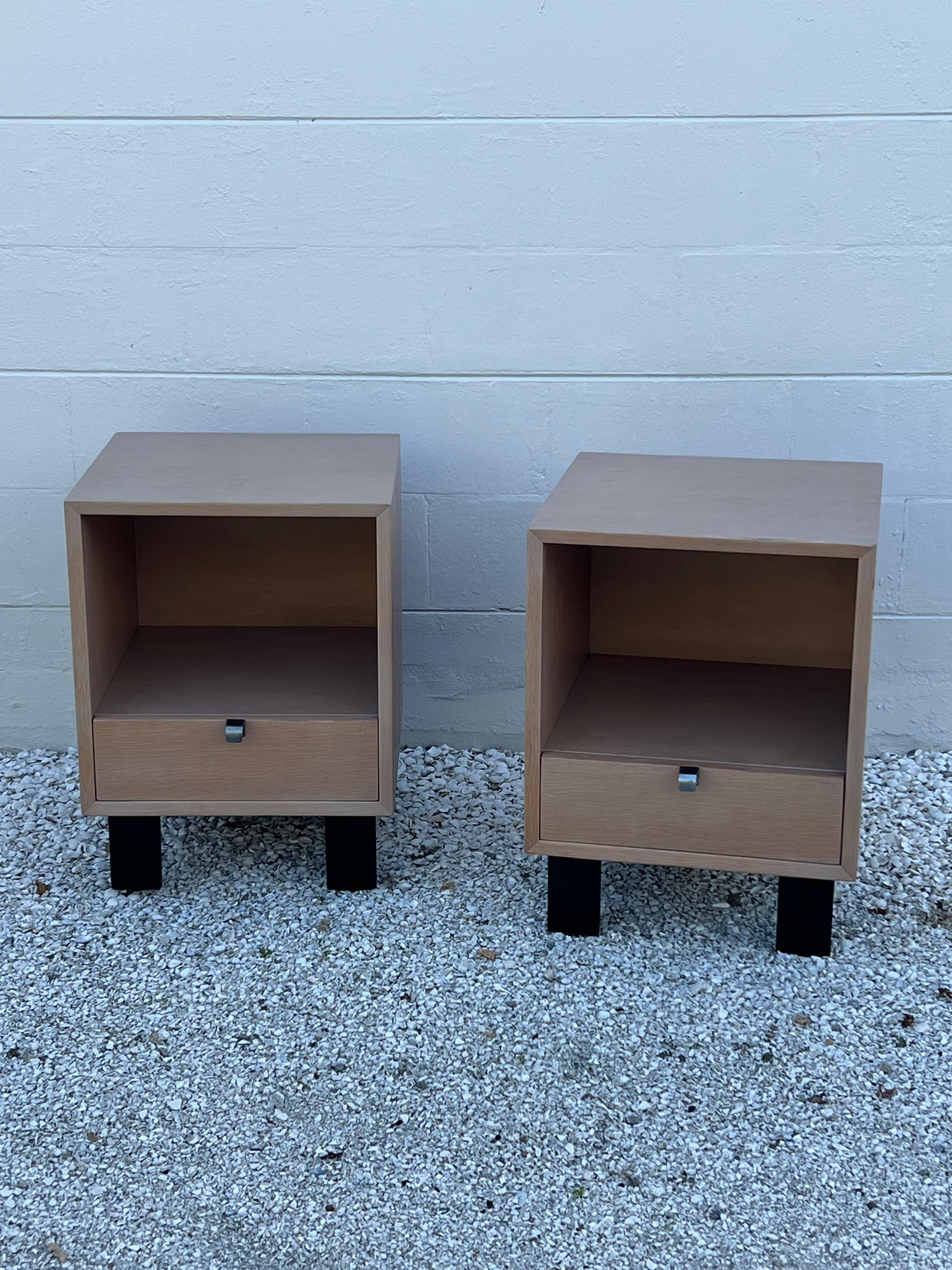 Ein Classic Paar George Nelson Night Stands Herman Miller Basic Series 1950er Jahre im Angebot 10